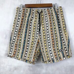 PacSun Mens Shorts Small Tribal Stripe Swim Boho Skatercore Indie‎ Festival Y2K